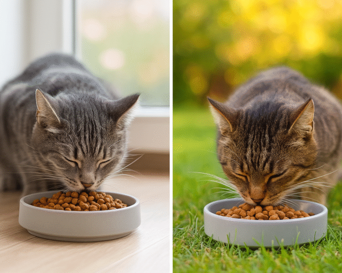 Food for indoor vs Outdoors cats