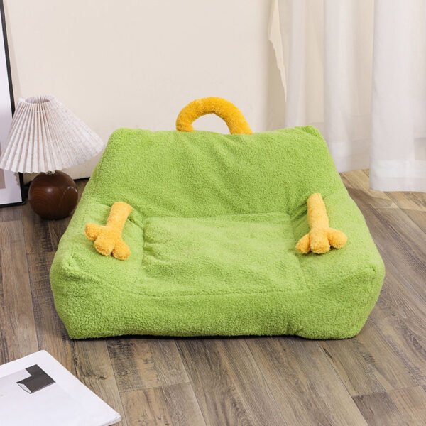 Pet Nest Multi-Color Cute Wind Cartoon Cat Nest Dog Nest Sofa Nest Suitable Small And Medium-Sized Cats And Dogs Four Seasons Washable Small Pet Bed - Image 7