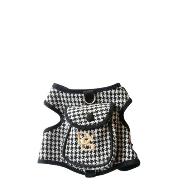 Pet Vest Houndstooth Pet Suit - Image 5