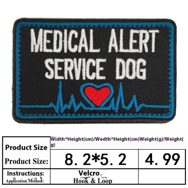 Pet Dog Accessories Embroidered Velcro New Pet Clothing Decorative Sticker Computer Embroidery Chapter - Image 3